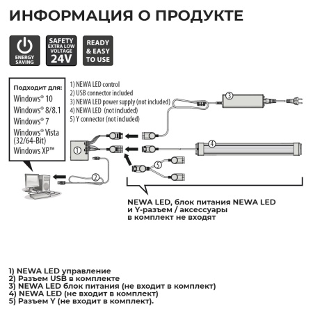 Система контроля для ламп аквариума NEWA LED Control