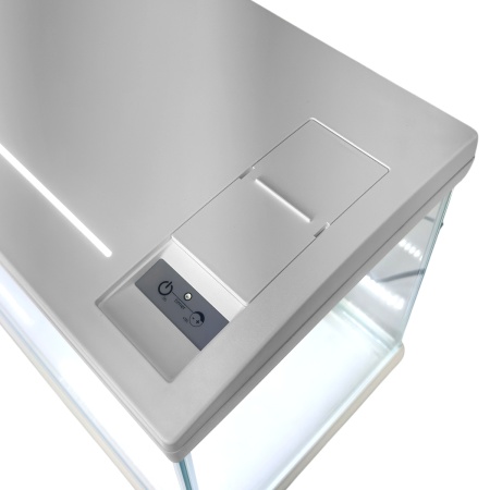 Аквариум Newa Mirabello MIR 30 LED, 30 л, с фильтром, нагревателем и освещением рассвет-закат, белый