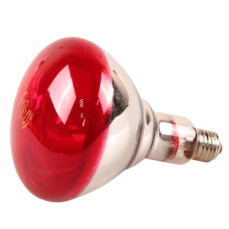 Лампа инфракрасная 100 Bт JK Lighting, E27 BR125, закаленное стекло, красная