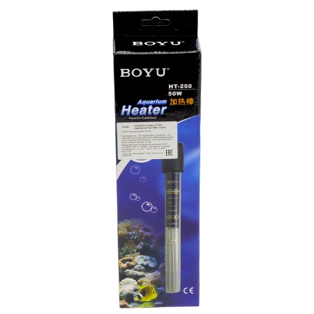 Нагреватель для аквариума Boyu HT-250 50 Вт с терморегулятором автоматический 40-60 л