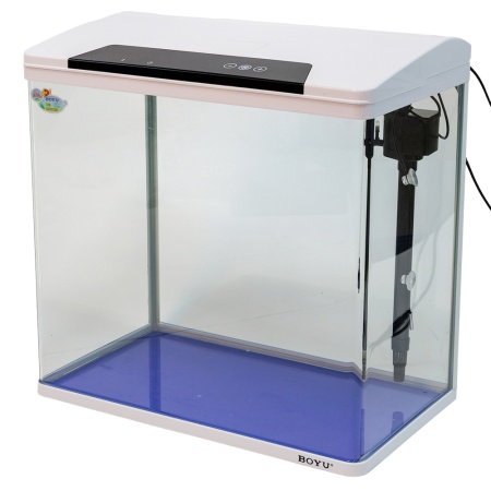 Аквариум Boyu HG-500 панорамный 52 л, LED освещение, дисплей, фильтры, белый​