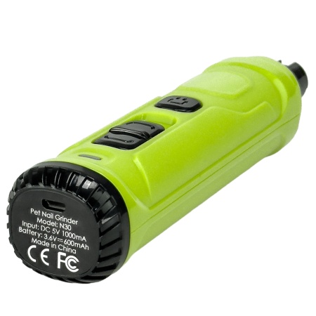 Гриндер для кошек и собак Petwant N30 USB, подсветка, LED индикатор, 2 скорости, зеленый
